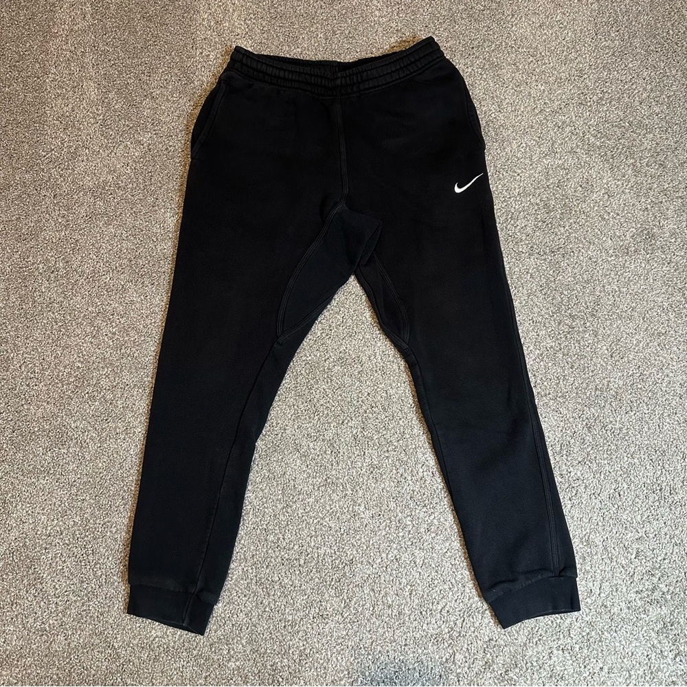 Nike Mens Sportswear Club Tapered Joggers Sweatpants Fleece Pants Black Size M